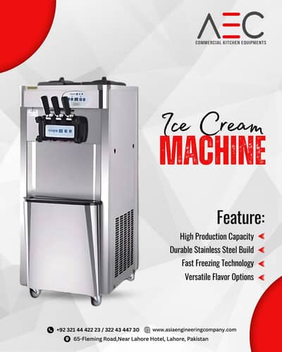 Ice Cream Machine / Cone Machine / Chillers / Icecream Machine