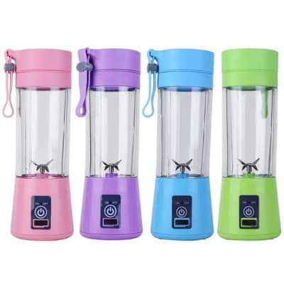 USB Chargeable Juicer Blender 6 Blades, 380 ML