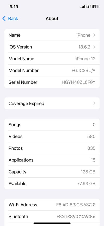 iPhone 12 pta approved 128 jb