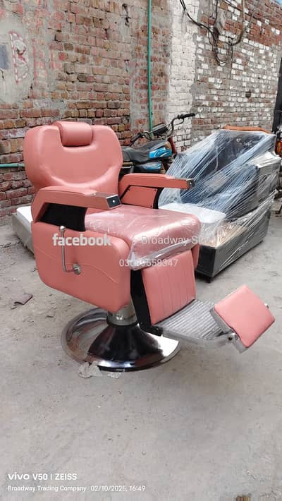 Barber chair/Cutting chair/ Shampoo unit/Trolly/Saloon Furniture.