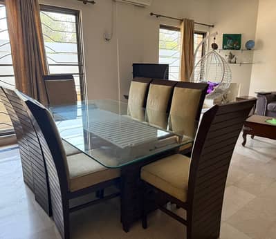 Dinning table and 8 chairs