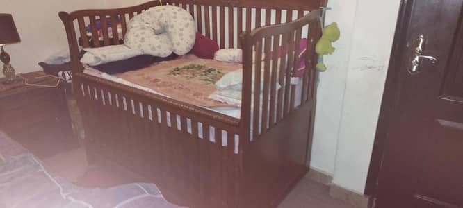 baby cot rosewood