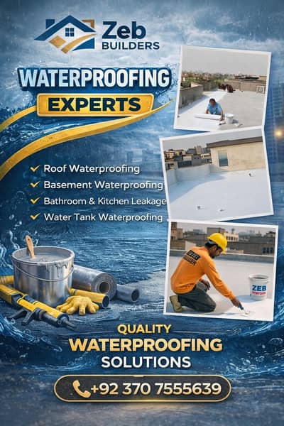 Leakage Seepage Control, Roof Waterproofing, Roof Heat proofing