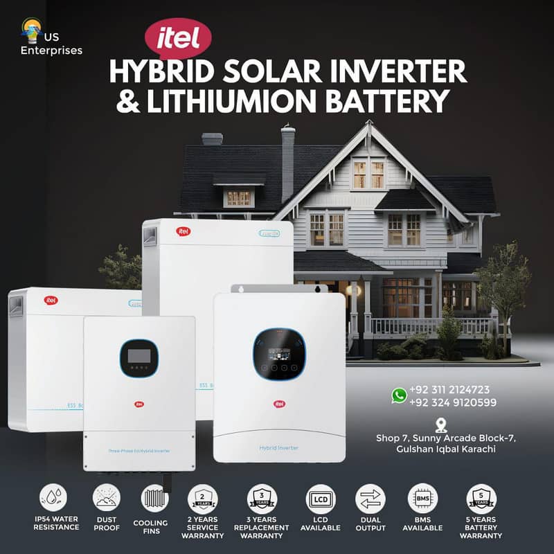 ITEL Solar Inverters IP54 IP65 Series 3kW 6kW 8kW 12kW Lowest Price ...