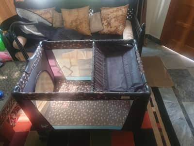 3-in-1: Bassinet, Snap-On Diaper Changer, Play Area