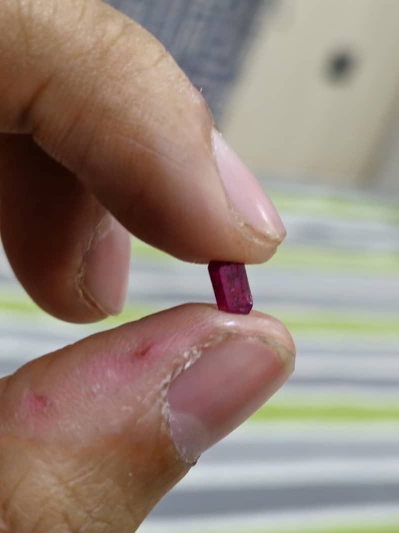 certified red ruby with certification 0