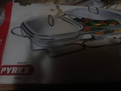 prex double serving dishes with lid and stand for sale
