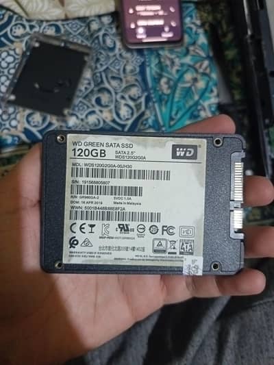 SSD Sata wd green 120 GB