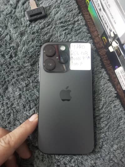 iPhone 14 pro 256 gb  100% battery water pack