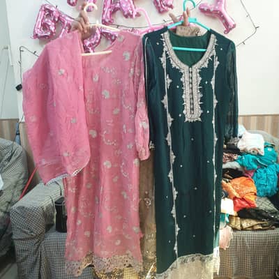 Beautiful party wear suits–Large size –like new