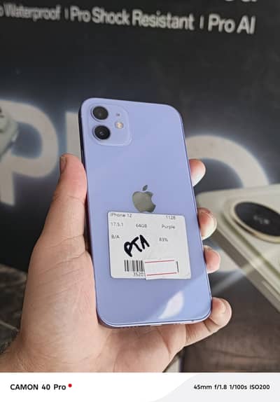 IPHONE 12 PTA Approve 64Gb Total original All ok