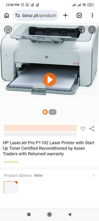 HP laser jet 1102