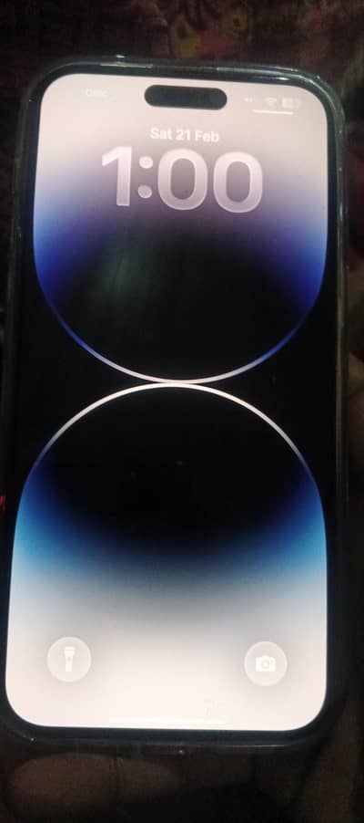 14 pro max 256 physical Fu bettry 86 with box deep purple