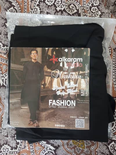 Alkaam Studio special edition only Black Salwar kamez.