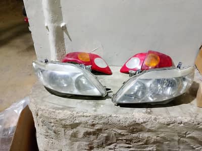 corolla 2010  headlights and back lights