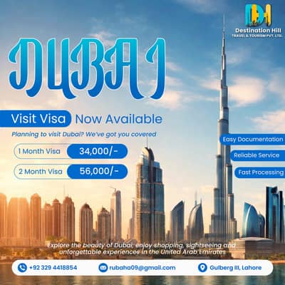 Dubai Visit Visa Available /  UAE Dubai Visit Visa / Visit visas / UAE