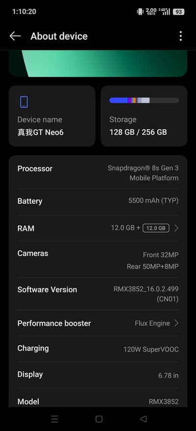 Realme GT neo 6 snapdragon 8s gen 3