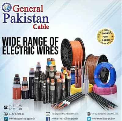 95 mm 4 core copper cables 37/72 wire General Pakistan Cables