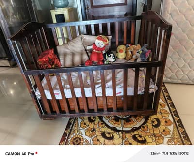 wooden Baby Cot