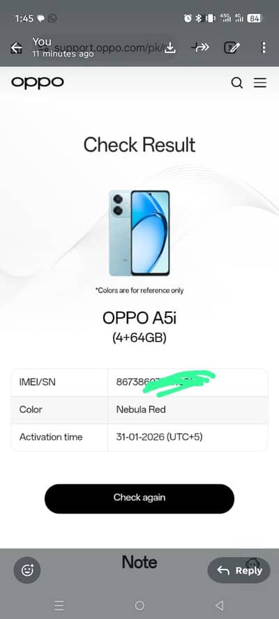 Oppo A5i finl