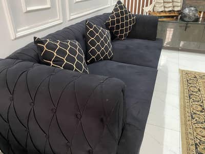 Black Sofa Set 3 + 2 + 1