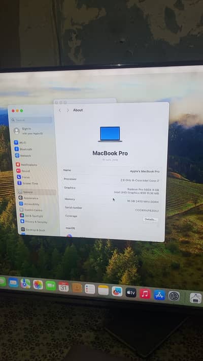 Macbook pro i7 2018 (15inch)