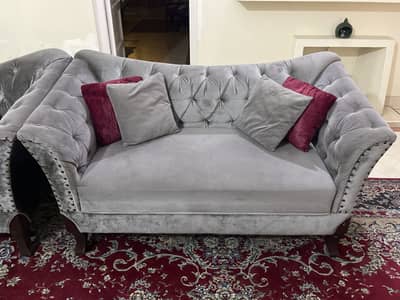 Sofa set, 1 seater, 2 seater and 3 seater