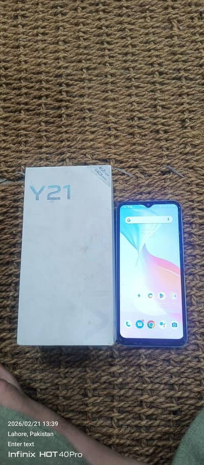 Vivo Y 21 4gb ram 64 gb rom