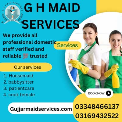 House Maids , Babysitter , Patient Care , Nurse , Driver, Maids, Cook