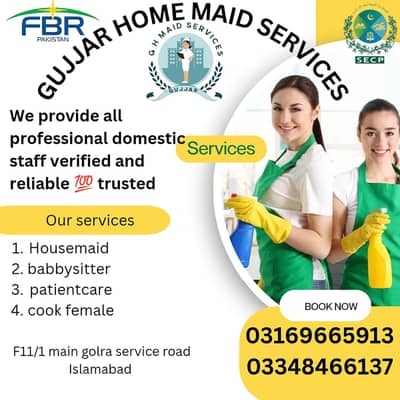 House Maids , Babysitter , Patient Care , Nurse , Driver, Maids, Cook