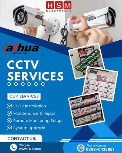 DAHUA CCTV Installation Cameras & Security Solutions HD,WiFi,DVR NVR