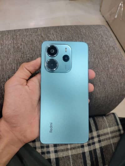 Redmi note 14 8/256  10 by 10 condition blue color
