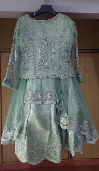Wedding dress-Walima dress- Walima lehnga-3 pc