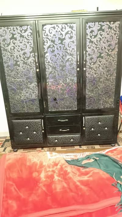 Heavy Steel Almari 3 Door 110KG Excellent Condition