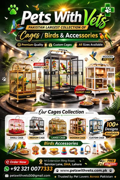 Grey | Parrot | Macaw & Cockatoo Bird Customized cages | Parrot cage