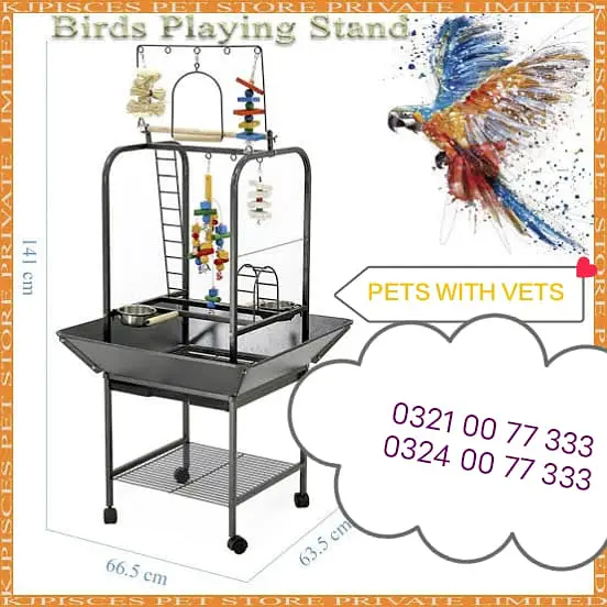 Grey | Parrot | Macaw & Cockatoo Bird Customized cages | Parrot cage — photo 5