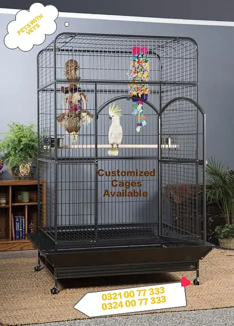 Grey | Parrot | Macaw & Cockatoo Bird Customized cages | Parrot cage — photo 9