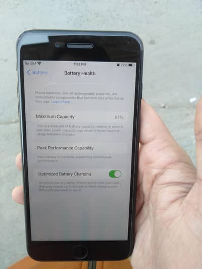 urgent sale BH 81 FU 128GB FINGER OK CAMERA OK 9K NO OPEN