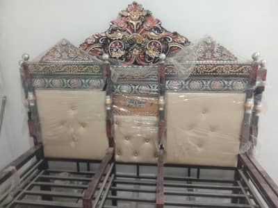 Brand New 3+1+1 iRon Sofa Set with mattress