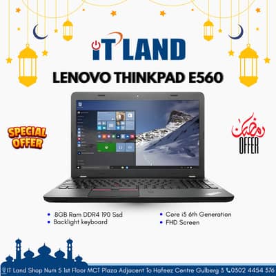 Lenovo ThinkPad E560 Core i5 Gen 6th 8gb 256gb
