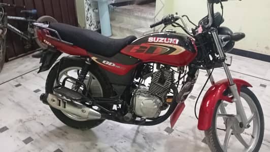 Suzuki gd 110 red color model 2016