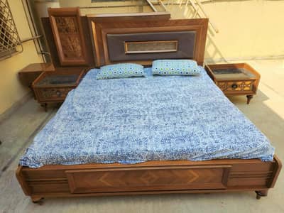 Master Bed + Dressing + Four Door Cupboard