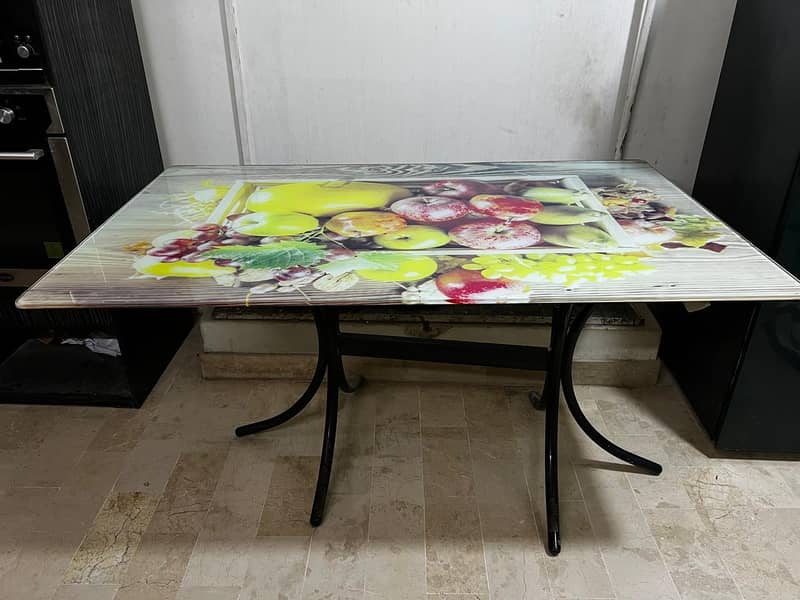 Dining table without chairs. 0