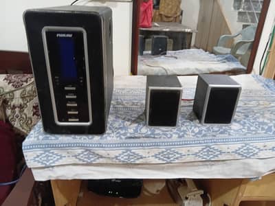 nikai branded subwoofer and speakers