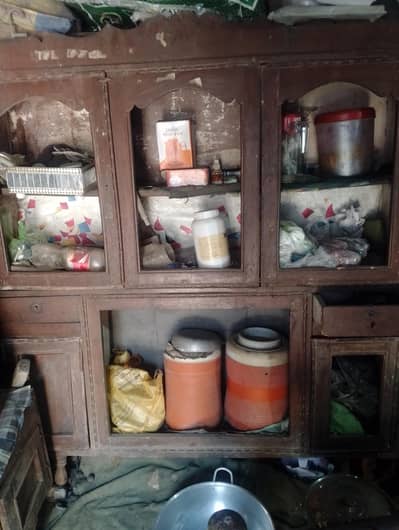 showcase old original wood