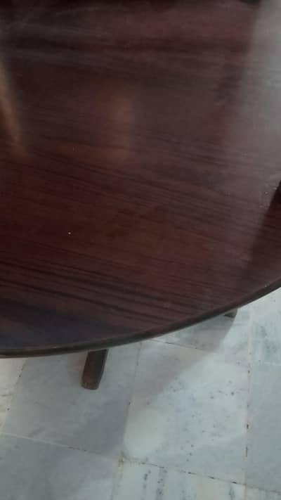 original shesham wood table with 4 chairs