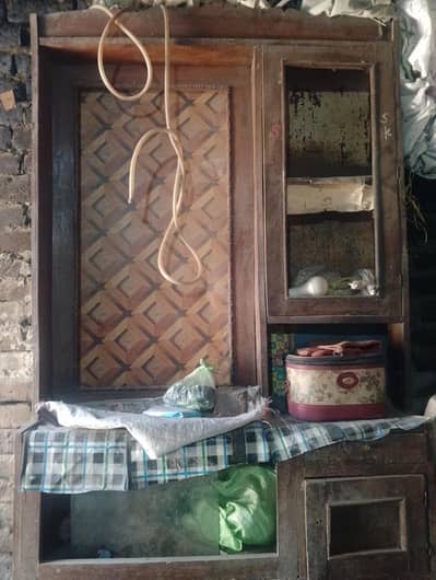 showcase old original wood