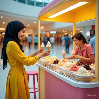 Icecream seller Girl