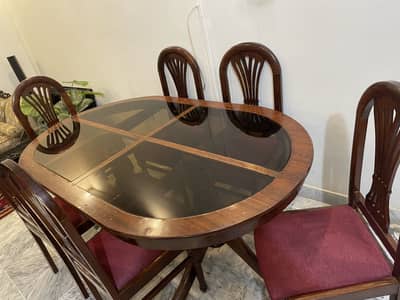 WOODEN DINING TABLE