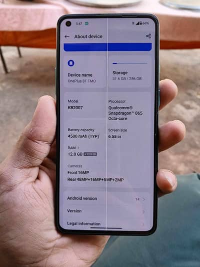 OnePlus 8t pta aprove